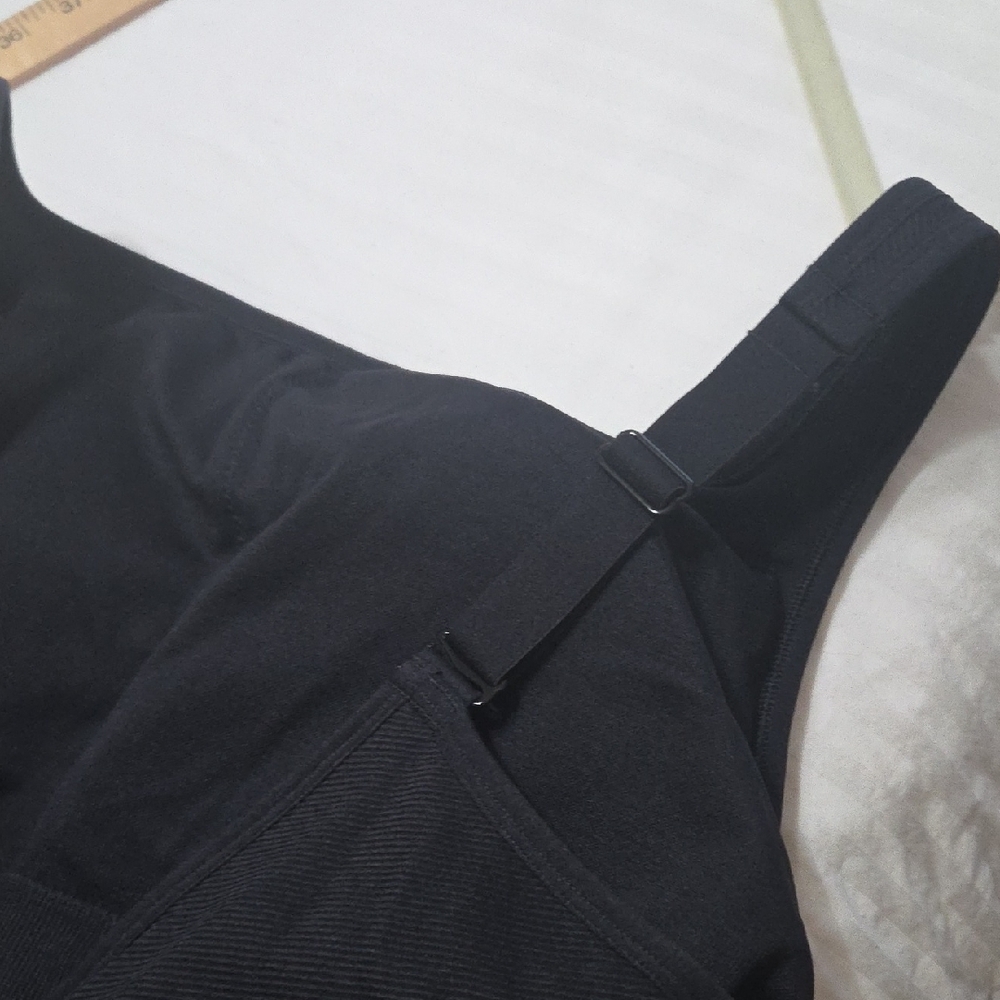 Women's Black Activewear Bodysuit Jumpsuit - Picture 8 of 11